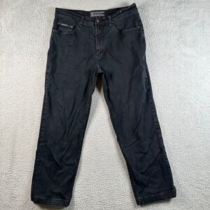 Velocity Jeans Keep Moving Mens 34x29 Black Straight Leg Denim Skater Grunge